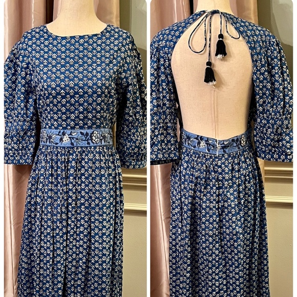 NWOT Madison Mathews Perrin Open Back Maxi Dress Size MEDIUM - Picture 1 of 5